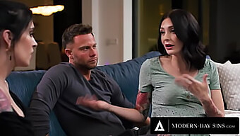 Isteri Hamil Seth Gamble Menikmati Threesome Yang Terlarang Dengan Instrukturnya, Anna De Ville