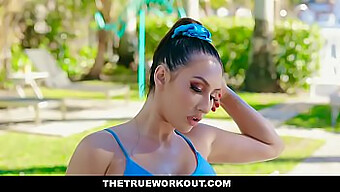 Curvy Babe Davina Davis Gets Oiled Up For Intense Workout And Sex