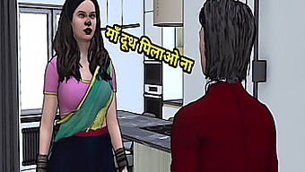 Stiefmoeder Verleidt Stiefzoon In Deze Indiase Porno Video Met Hindi Audio.