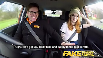 Redhead Teen'S Driving Lesson Turns Into A Wild Sex Romp