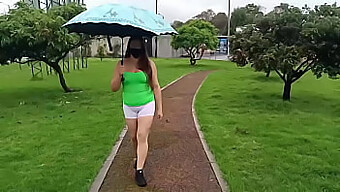 Natural Beauty Flaunts Her Assets In Public: Colombian Wife'S Compilation