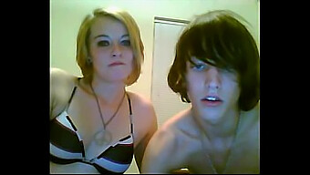 A Stunning Woman Pleases Her Adorable Emo Partner With A Sensual Oral Experience