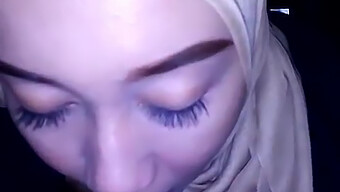 Arabian Beauty In Hijab Explores Her Desires In A Homemade Video