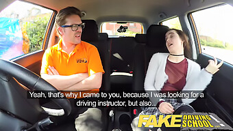 Fake Driving Lesson Turns Into A Wild Ride With Tight British Babes