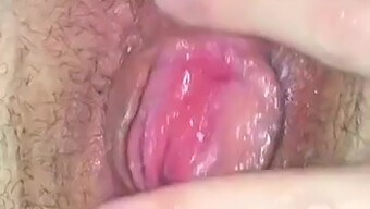 Close-Up Of Wet And Wild Masturbation