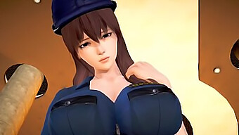 Kiimainen Poliisinainen On Intiimi 3d-Hentai-Kumppaninsa Kanssa