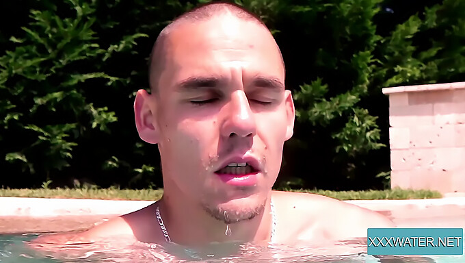 Deepthroat Action In A Public Pool