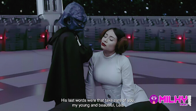 En Un Toque Humorístico De La Clásica Serie De Star Wars, La Sabia Y Poderosa Yoda Se Involucra En Un Encuentro Íntimo Con La Hermosa Y Ardiente Princesa Leia.