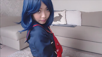 Ryuko Matoi Reaches Orgasm Through Solo Play With Dildo