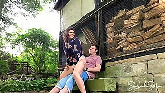 Public Sex In A Hayloft - Amateur Bbw Rides Cowboy