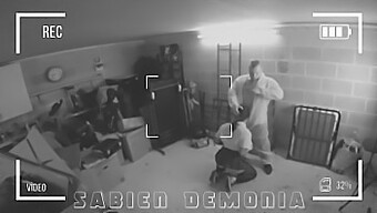 La Intensa Experiencia Anal De Sabien Demonia Capturada En Cctv Por Un Trabajador De La Escuela