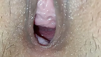 Close-Up Of Indian Girl'S Wet And Wild Orgasm