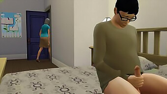 Stepmother Catches Her Chubby Son Jerking Off And Uses It As An Opportunity To Initiate Sexual Contact